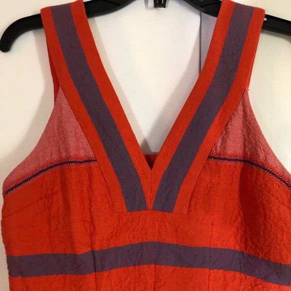 Anthropologie HD In Paris Cotton Sorbet Stripe Cutout Shift Dress, Size 2P - Picture 3 of 12